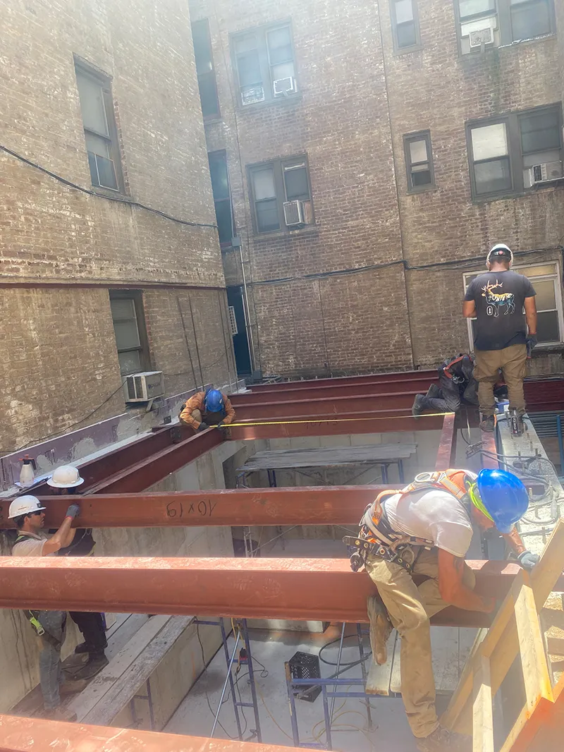 Structural steel infill